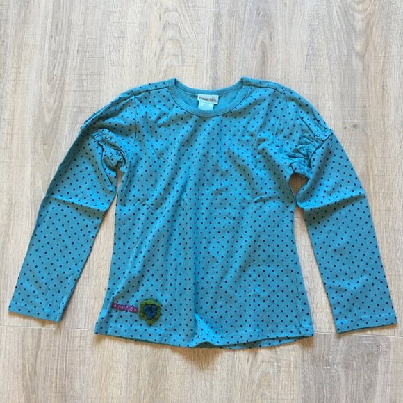 Lot 3 pc Naartjie Blue Polka Dots Top Long Sleeve Shirt Sweatshirt Girls Size 9 - Picture 2 of 11